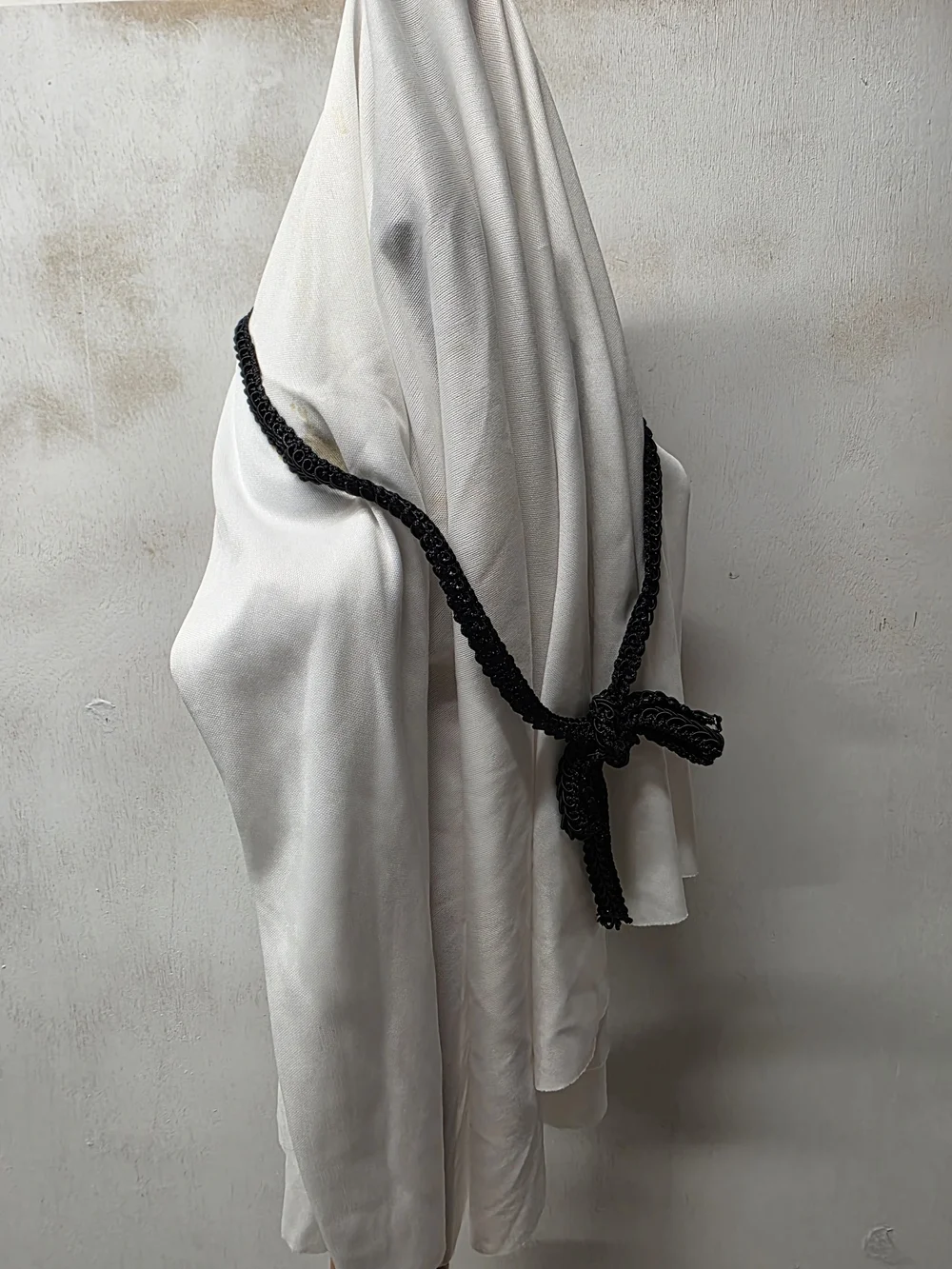 Vintage Sheik Arab Character Halloween Mask Beard White Headscarf Full Face
